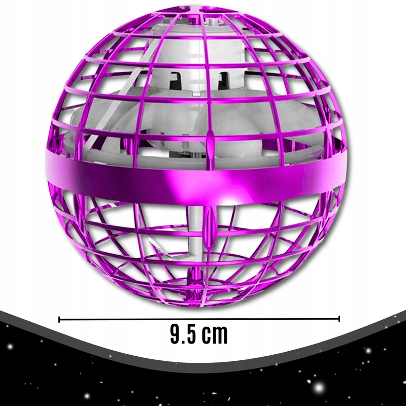 Skraidantis UFO kamuoliukas „Cosmosphere“, valdomas ranka ir pulteliu