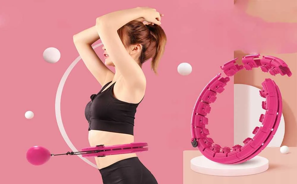 „Smart Hula Hoop“ lankas su svoriu ir masažiniais iškilimais liekninimui