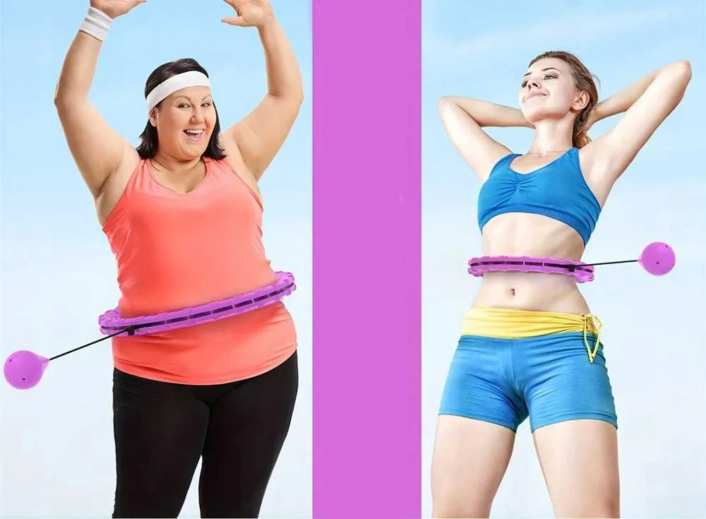 „Smart Hula Hoop“ lankas su svoriu ir masažiniais iškilimais liekninimui