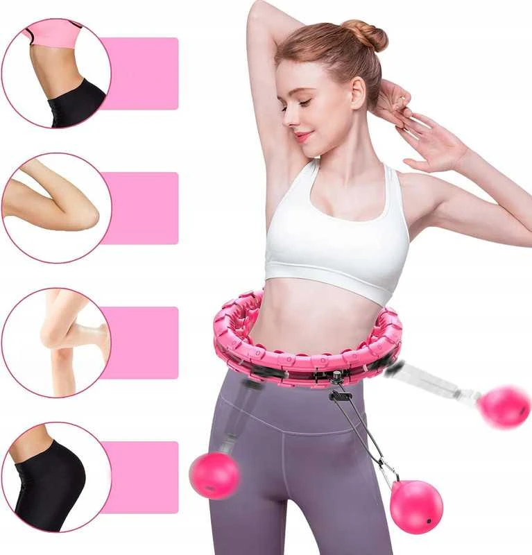 „Smart Hula Hoop“ lankas su svoriu ir masažiniais iškilimais liekninimui