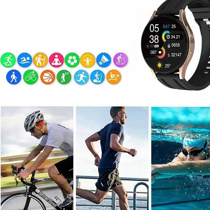 Išmanusis laikrodis Smart laikrodis PRO LIMITED – sporto režimai, kalbų pasirinkimas ir 2 stilingos apyrankės.