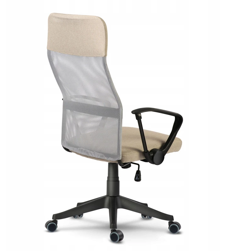Smėlio spalvos ergonominė biuro kėdė