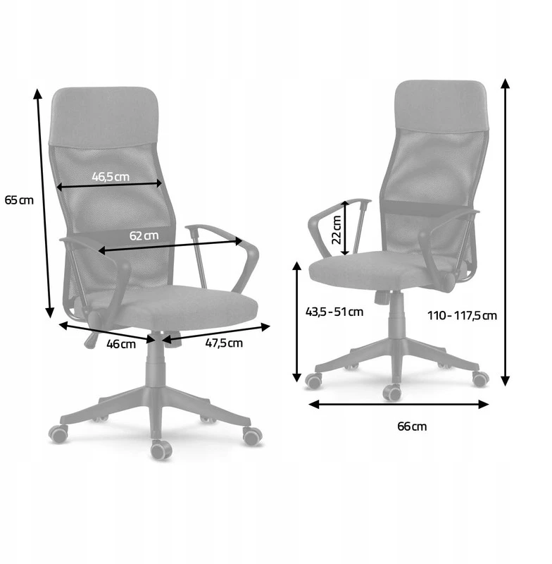 Smėlio spalvos ergonominė biuro kėdė