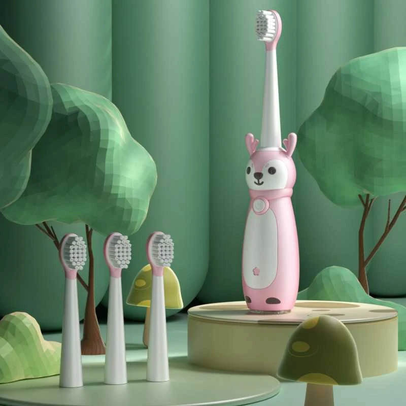 Dantų šepetėlis SONIC TOOTHBRUSH FOR VAIKIŠKAS ELECTRIC 3 MODES Rožinis 2-9 YEARS