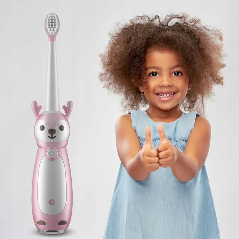 Dantų šepetėlis SONIC TOOTHBRUSH FOR VAIKIŠKAS ELECTRIC 3 MODES Rožinis 2-9 YEARS