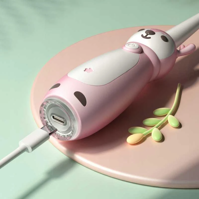 Dantų šepetėlis SONIC TOOTHBRUSH FOR VAIKIŠKAS ELECTRIC 3 MODES Rožinis 2-9 YEARS