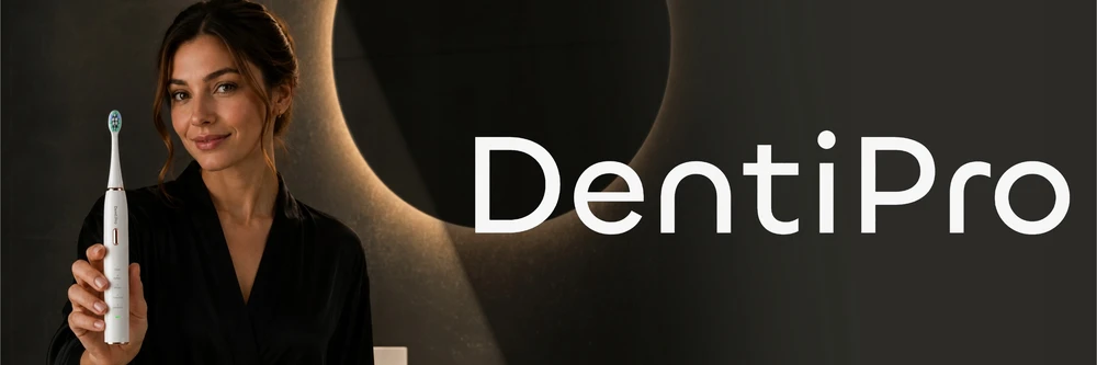 Sonicinis dantų šepetėlis DentiPro, 6 antgaliai