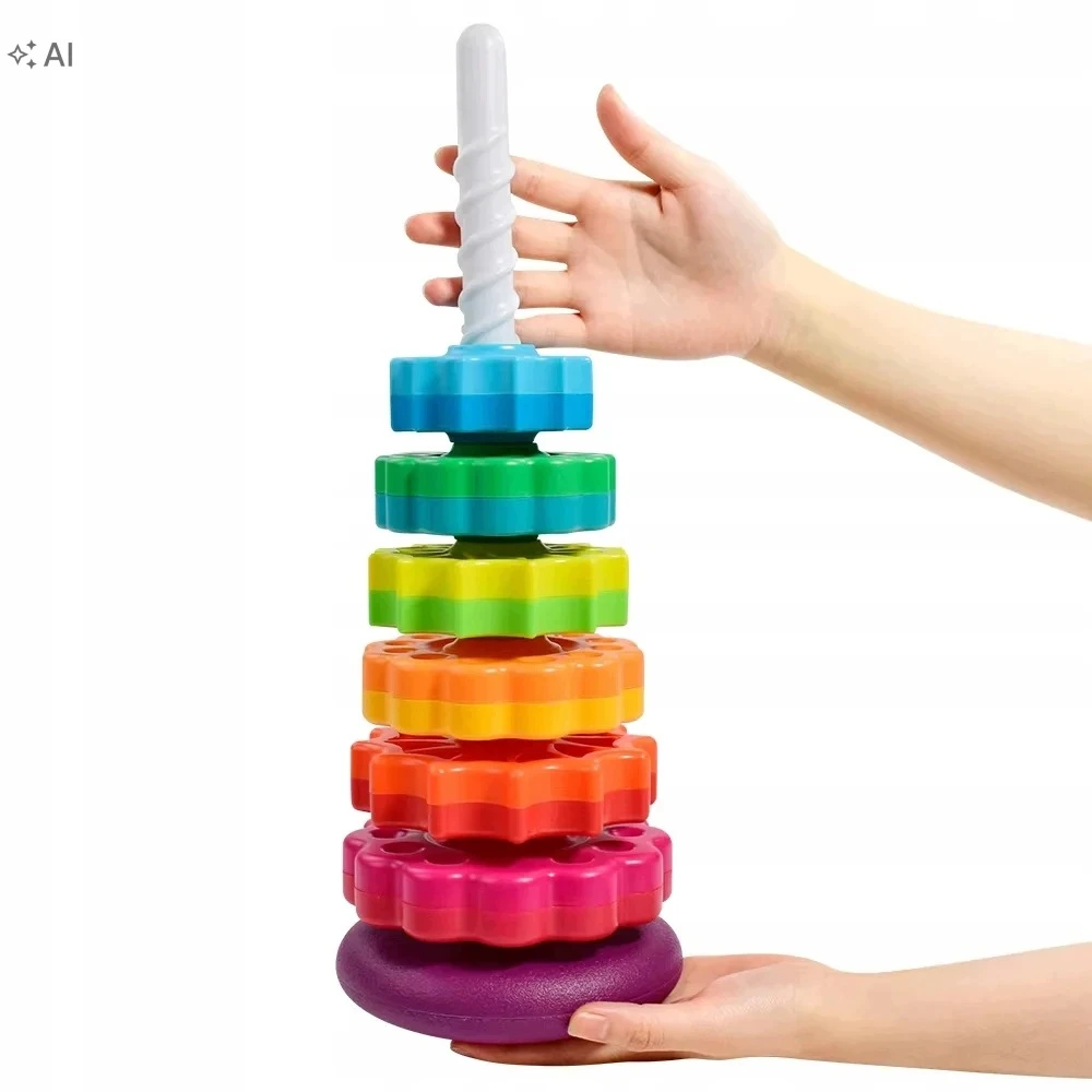 Spalvota lavinamoji spiralė MTA, 6 žiedai