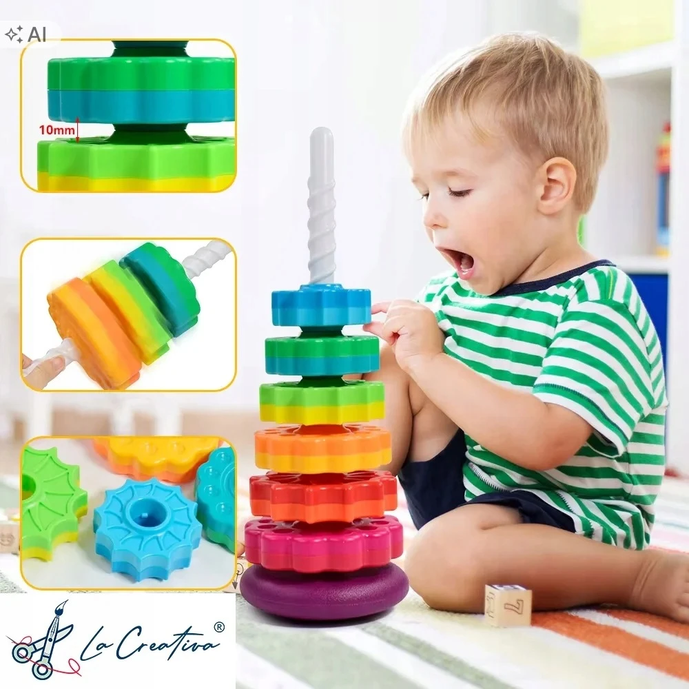 Spalvota lavinamoji spiralė MTA, 6 žiedai