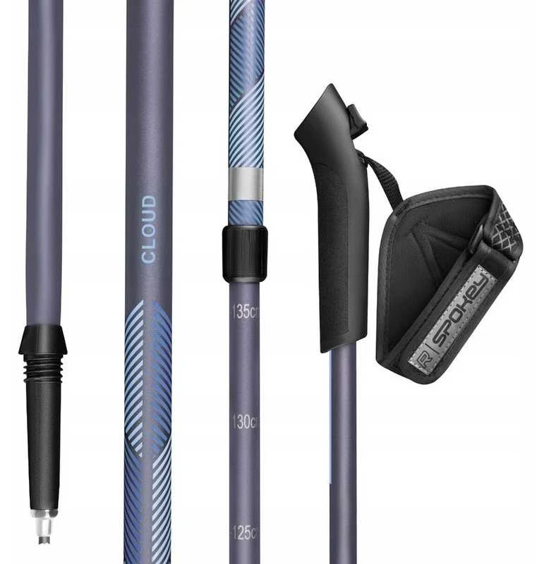 SPOKEY Nordic Walking teleskopinės reguliuojamos lazdos, 95–135 cm