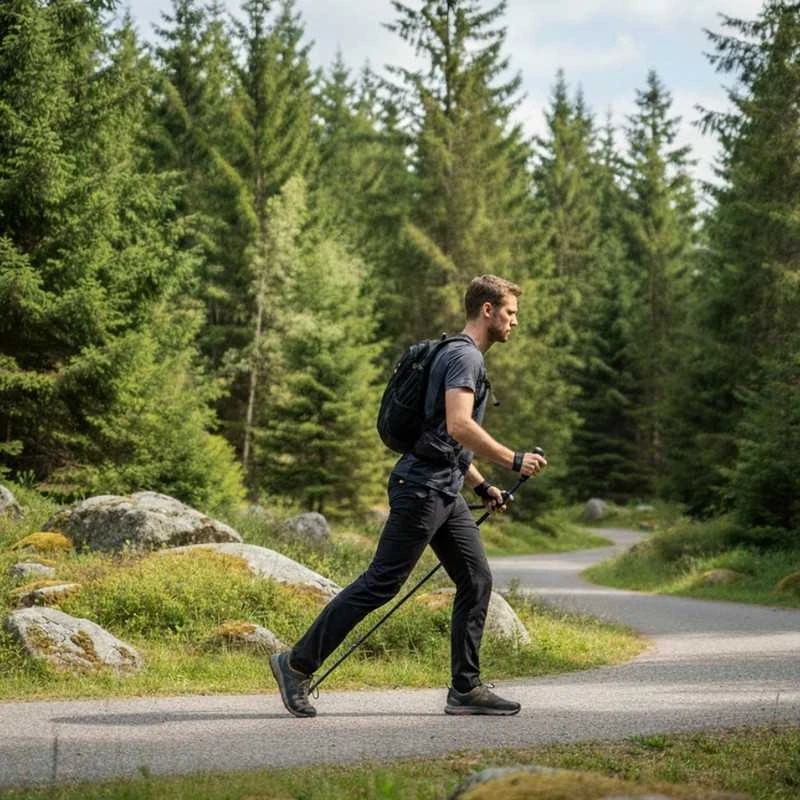 SPOKEY Nordic Walking teleskopinės reguliuojamos lazdos, 95–135 cm