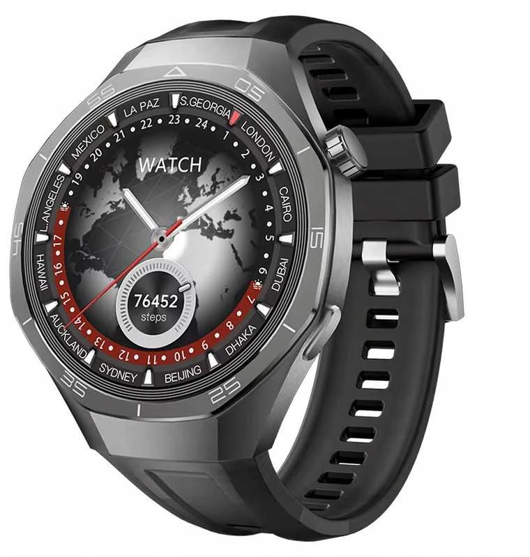 Išmanusis laikrodis Sportinis smartwatch su SOS funkcija, cukraus stebėjimu ir deguonies matavimu