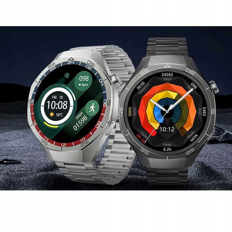 Išmanusis laikrodis Sportinis smartwatch su SOS funkcija, cukraus stebėjimu ir deguonies matavimu