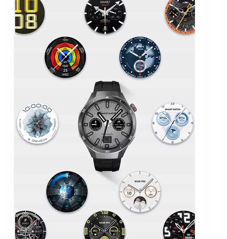 Išmanusis laikrodis Sportinis smartwatch su SOS funkcija, cukraus stebėjimu ir deguonies matavimu
