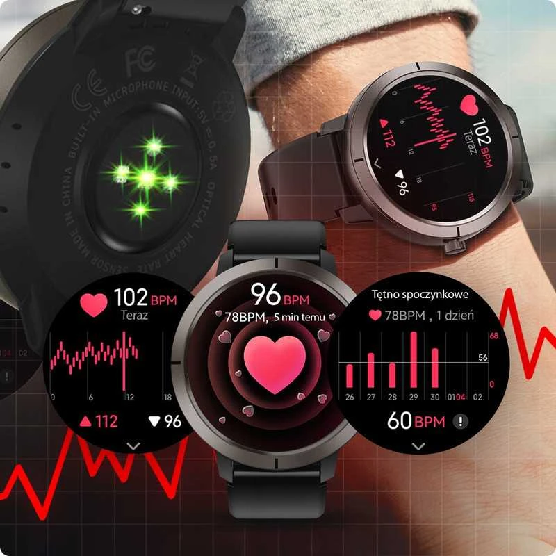 Išmanusis laikrodis Stilingas ir atsparus vandeniui išmanus laikrodis moterims – GPS, sportas ir Bluetooth skambučiai.