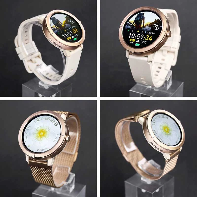 Išmanusis laikrodis Stilingas ir atsparus vandeniui išmanus laikrodis moterims – GPS, sportas ir Bluetooth skambučiai.