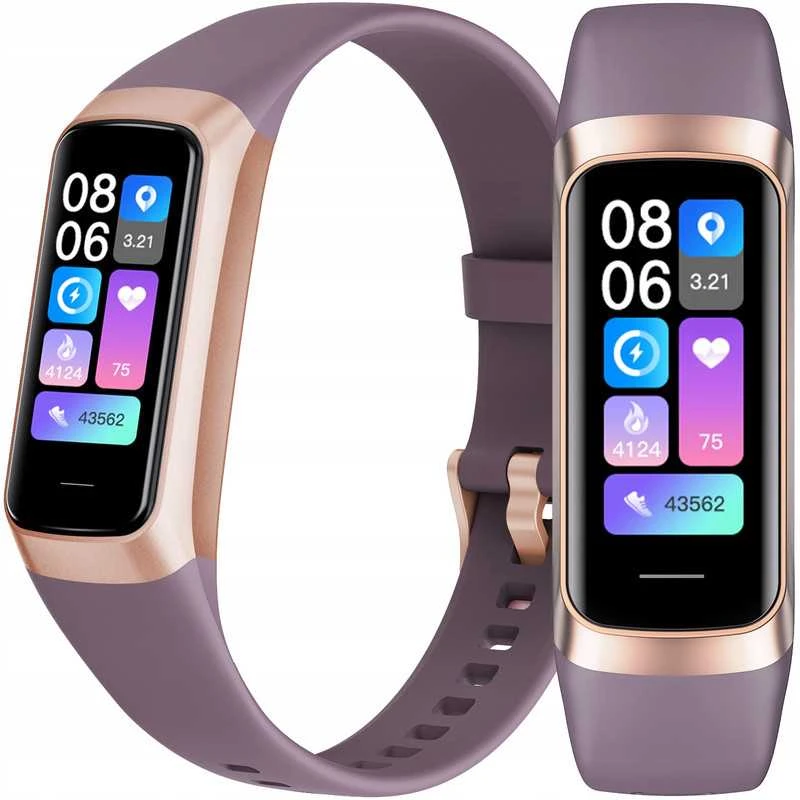 Stilingas Smart laikrodis moterims – AMOLED ekranas, pulsas, žingsniamatis ir sportas.
