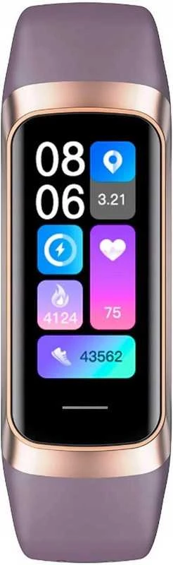 Stilingas Smart laikrodis moterims – AMOLED ekranas, pulsas, žingsniamatis ir sportas.