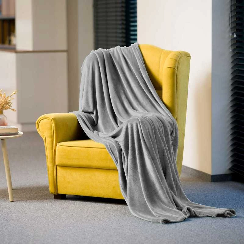 Storas fleece pledas Teesa 150x200 cm, šiltas užtiesalas