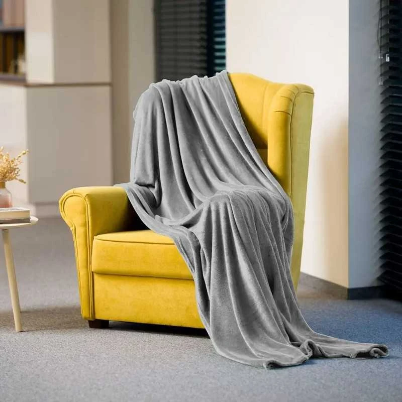 Storas fleece pledas Teesa 150x200 cm, šiltas užtiesalas