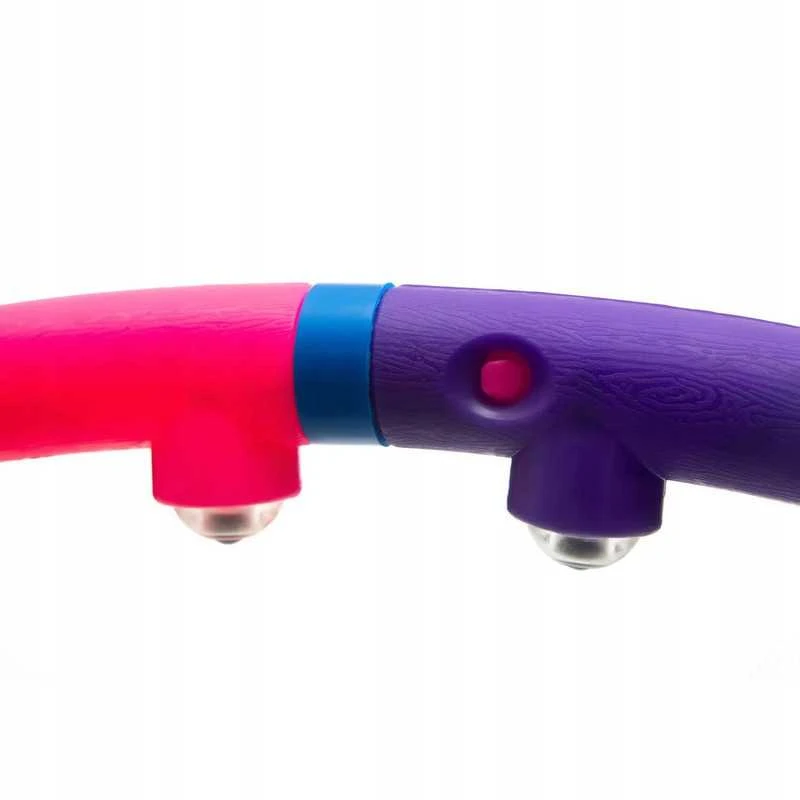 Sulankstomas DrFit Hula Hoop lankas su masažiniais elementais treniruotėms Ø100 cm