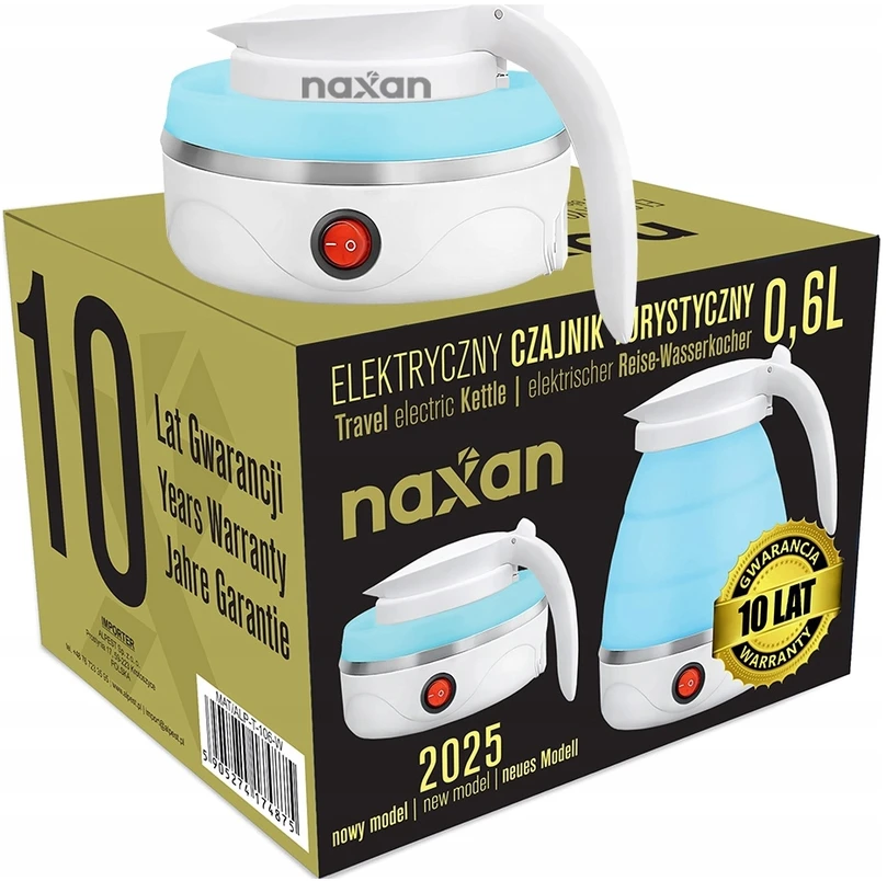 Sulankstomas elektrinis virdulys Naxan, 0,6 l