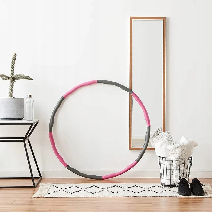 Sulankstomas hula lankas, 95 cm, rožinis