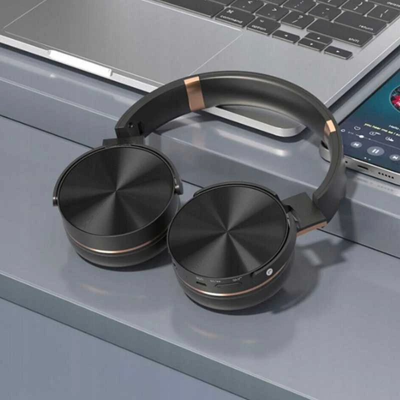 Sulankstomos Ant ausų uždedamos belaidės ausinės su MP3, radiju ir Bluetooth