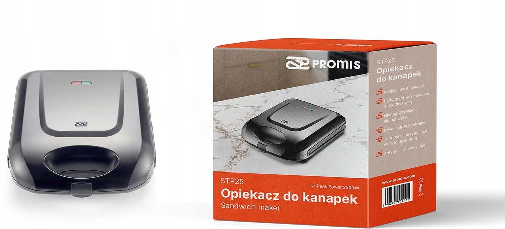 Sumuštinių keptuvė Promis, 4 sumuštiniams