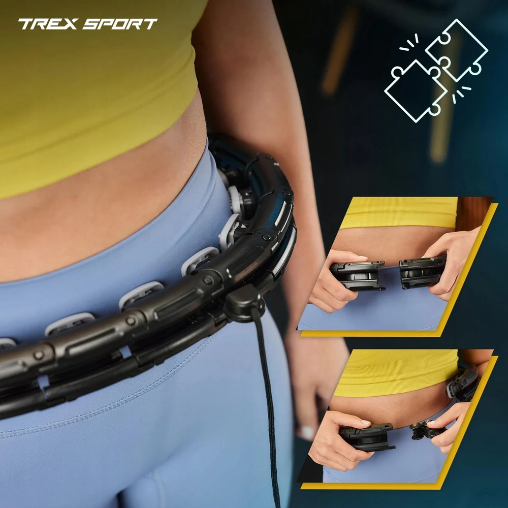 Svertinis hula lankas Trex Sport, juodas