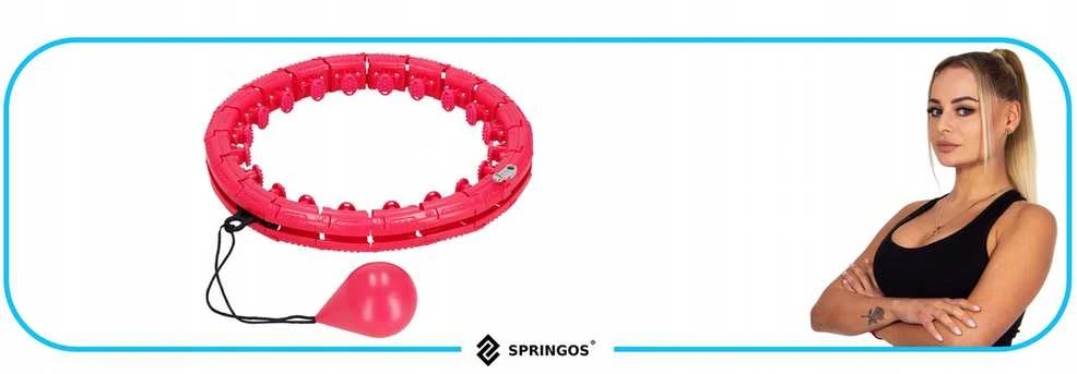 Svorinis „Smart Hula Hoop“ lankas su masažiniais iškilimais liekninimui