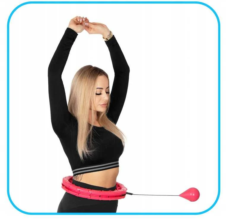 Svorinis „Smart Hula Hoop“ lankas su masažiniais iškilimais liekninimui