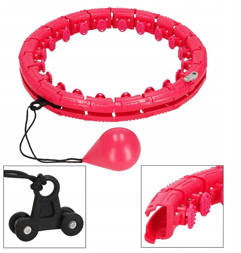 Svorinis „Smart Hula Hoop“ lankas su masažiniais iškilimais liekninimui