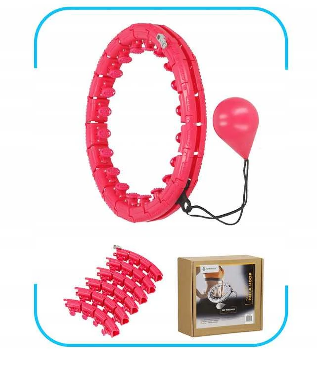 Svorinis „Smart Hula Hoop“ lankas su masažiniais iškilimais liekninimui