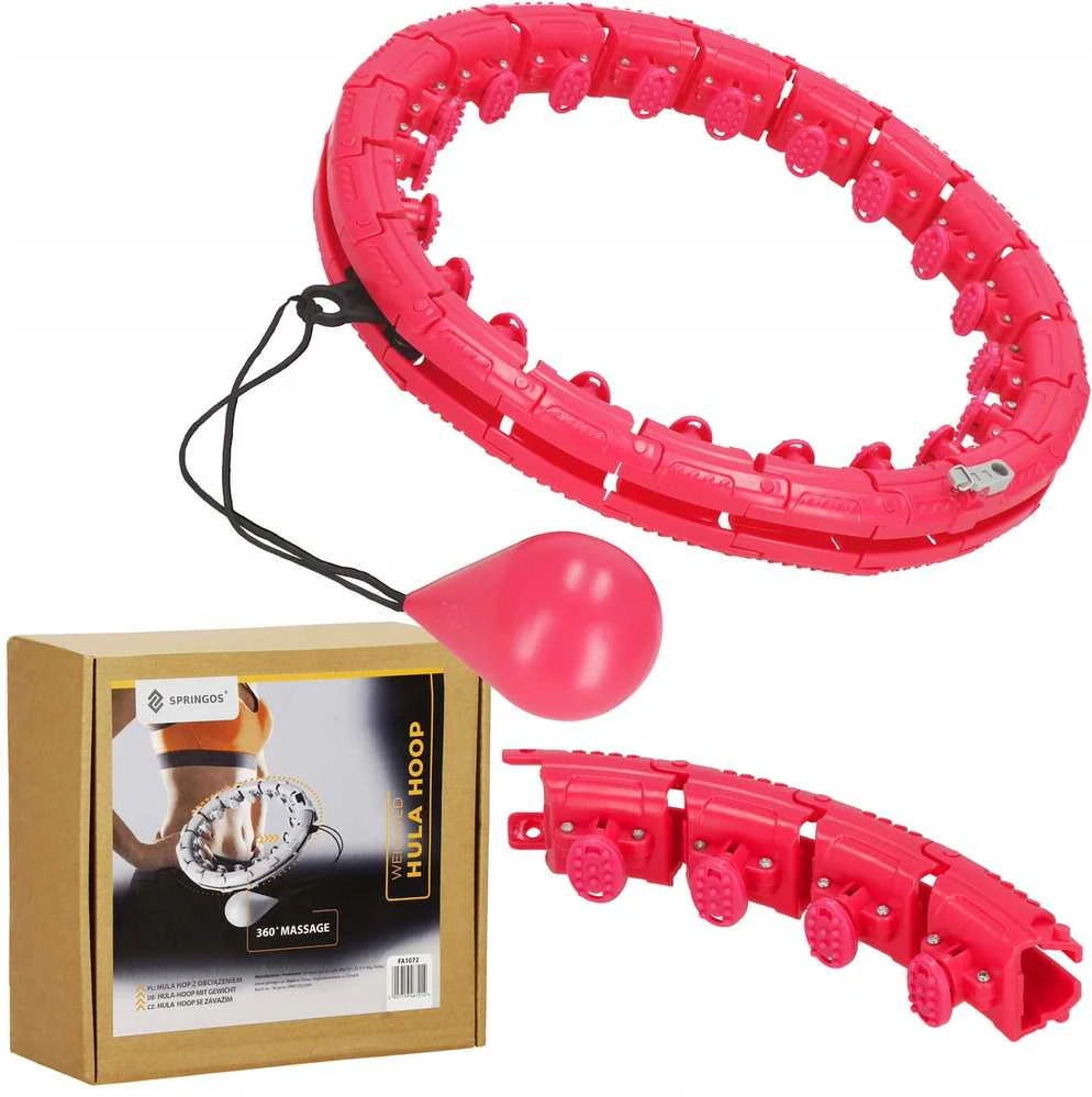 Svorinis „Smart Hula Hoop“ lankas su masažiniais iškilimais liekninimui