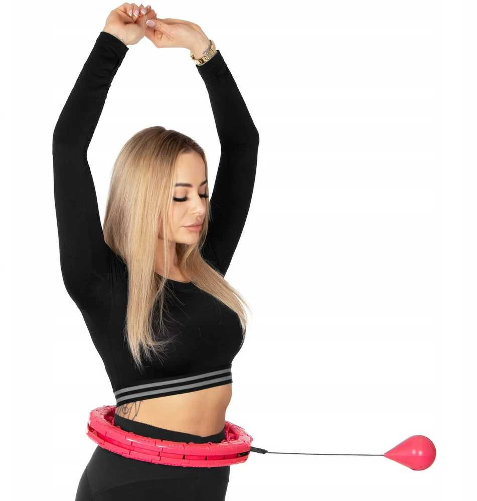Svorinis „Smart Hula Hoop“ lankas su masažiniais iškilimais liekninimui