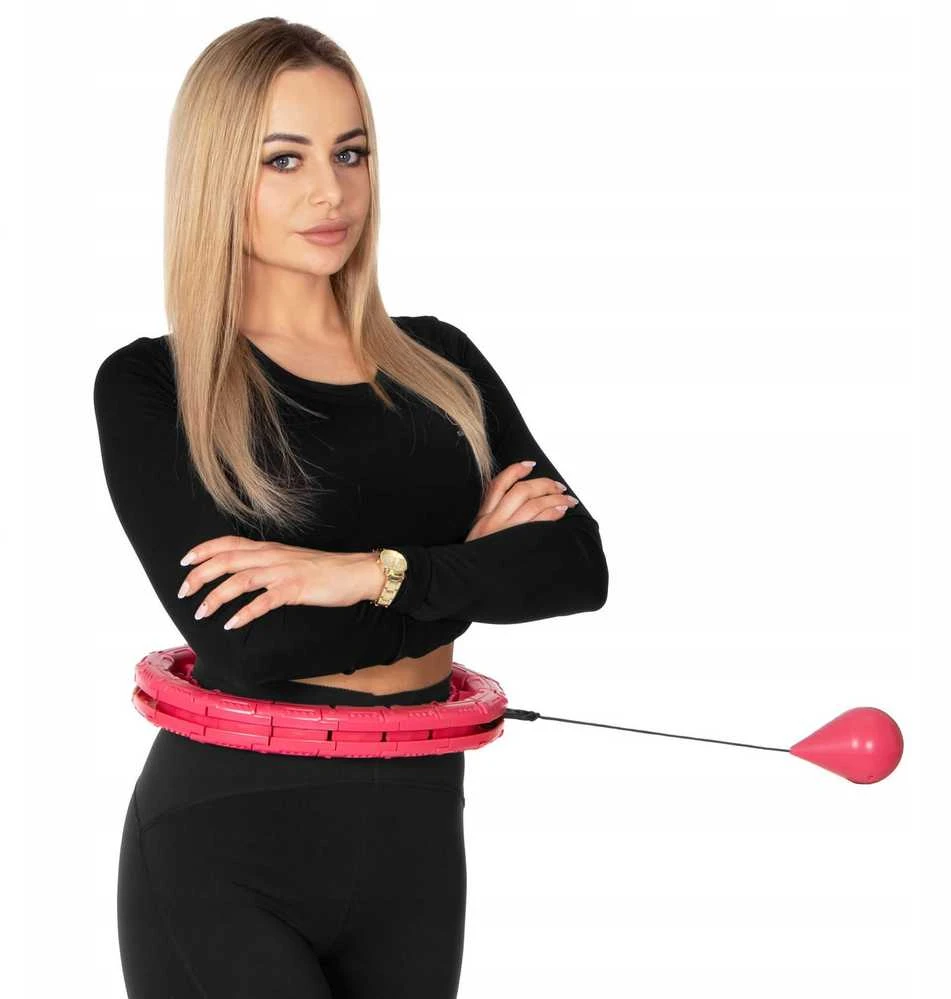 Svorinis „Smart Hula Hoop“ lankas su masažiniais iškilimais liekninimui