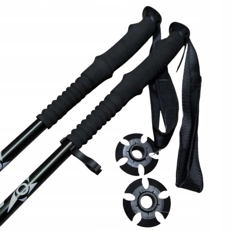 Trekking ir Nordic Walking lazdos – reguliuojamos, teleskopinės, sulankstomos (64–135 cm)