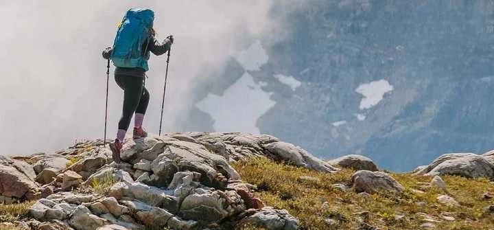 Trekking ir šiaurietiško ėjimo (Nordic Walking) teleskopinės aliuminės lazdos