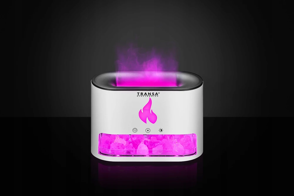 Drėkintuvas Ultragarsinis aromaterapinis difuzorius Transa Electronics AromaFire Baltas, 250 ml