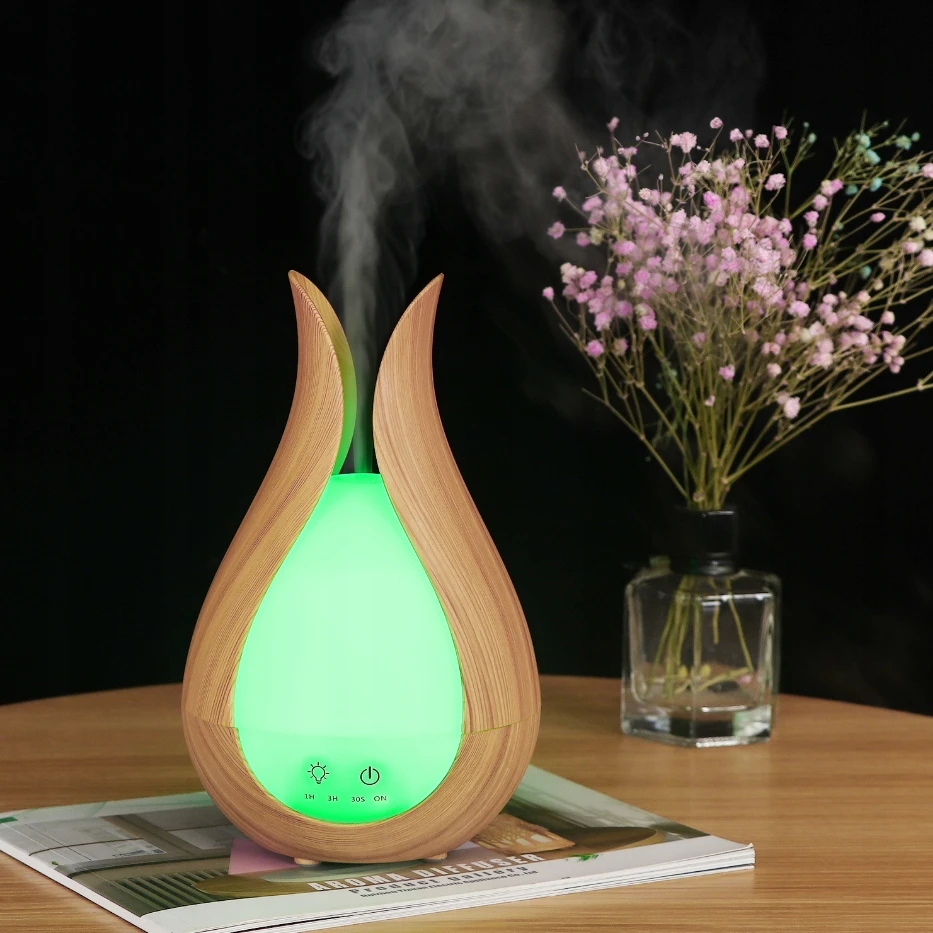 Drėkintuvas Ultragarsinis aromato difuzorius su lempa