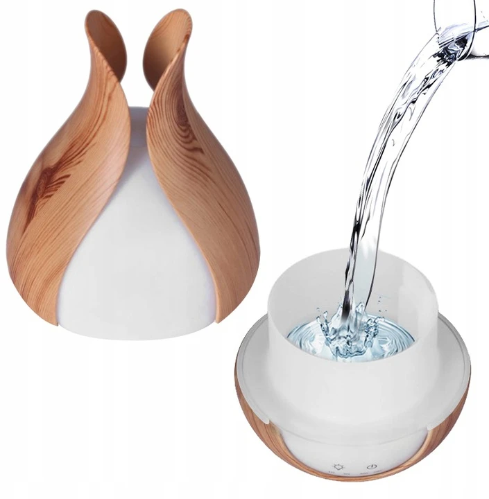 Drėkintuvas Ultragarsinis aromato difuzorius su lempa