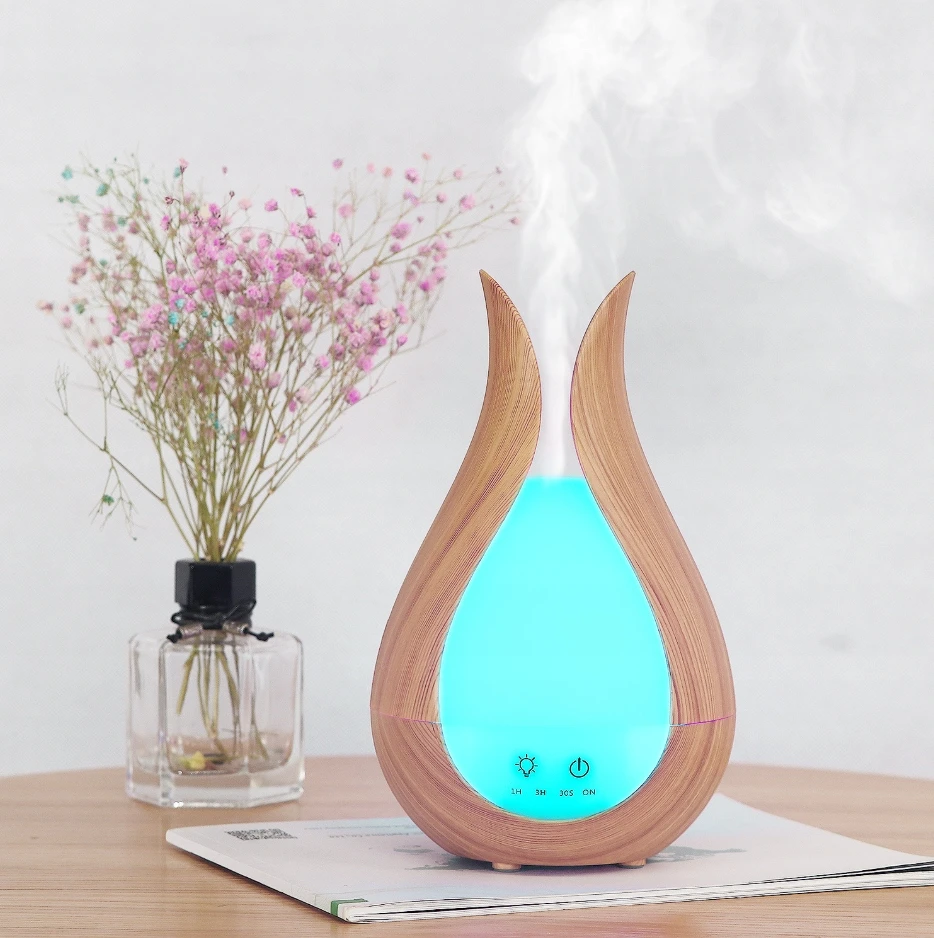 Drėkintuvas Ultragarsinis aromato difuzorius su lempa
