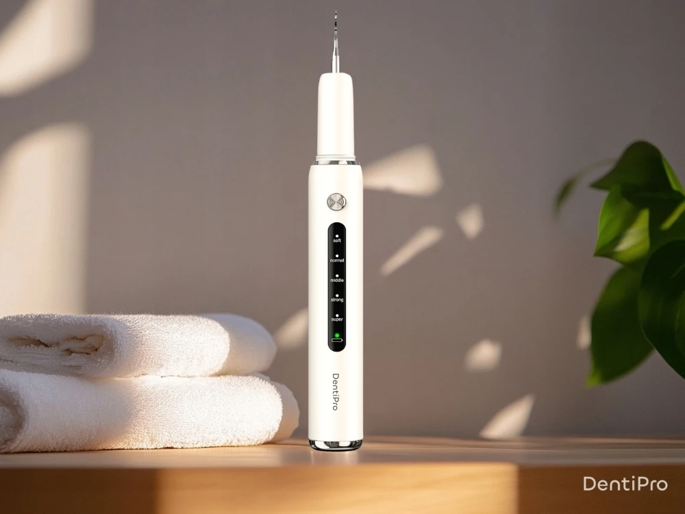Dantų šepetėlis Ultragarsinis dantų akmenų šalintuvas DentiPro, 5 režimai
