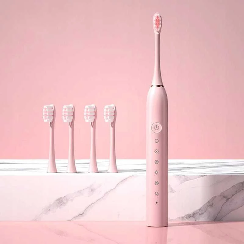 Ultragarsinis dantų šepetėlis – 6 valymo režimai + patogus dėklas
