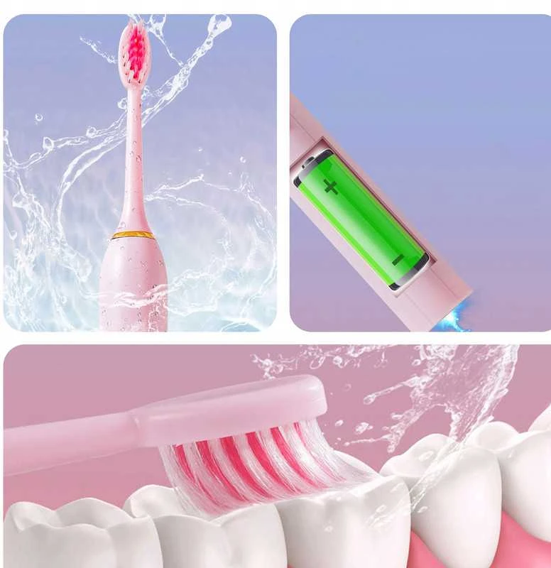 Ultragarsinis dantų šepetėlis – 6 valymo režimai + patogus dėklas
