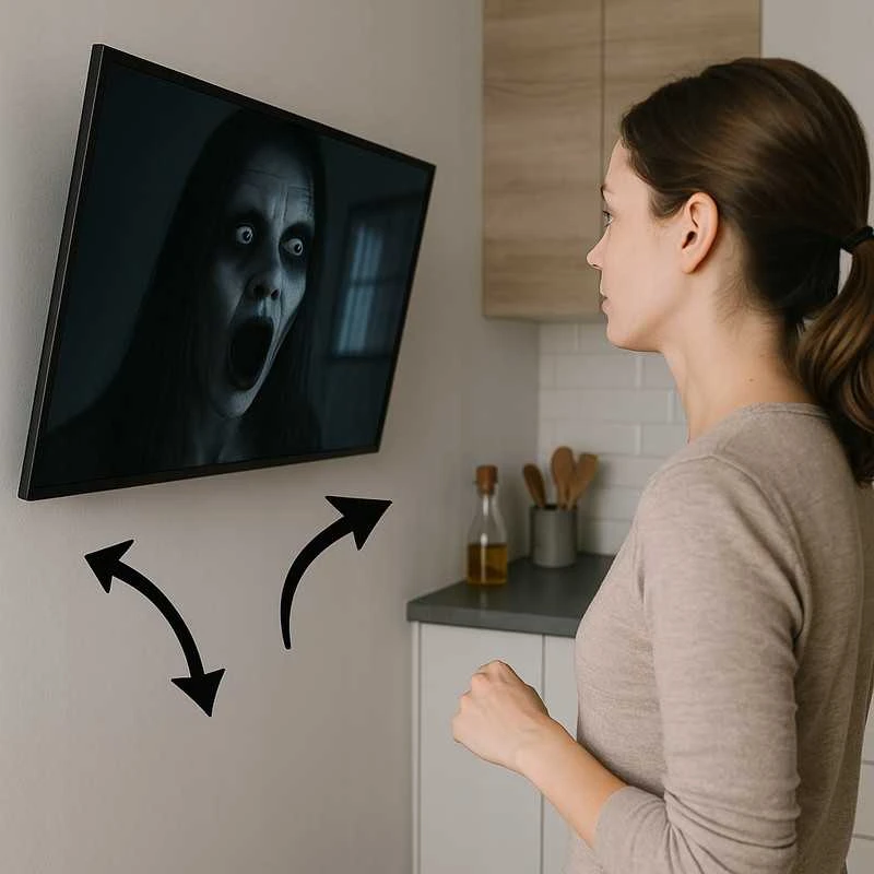 Universalus TV laikiklis Riwall – tinka 32–65 colių televizoriams, reguliuojamas, su pasukimo funkcija, tvirta konstrukcija