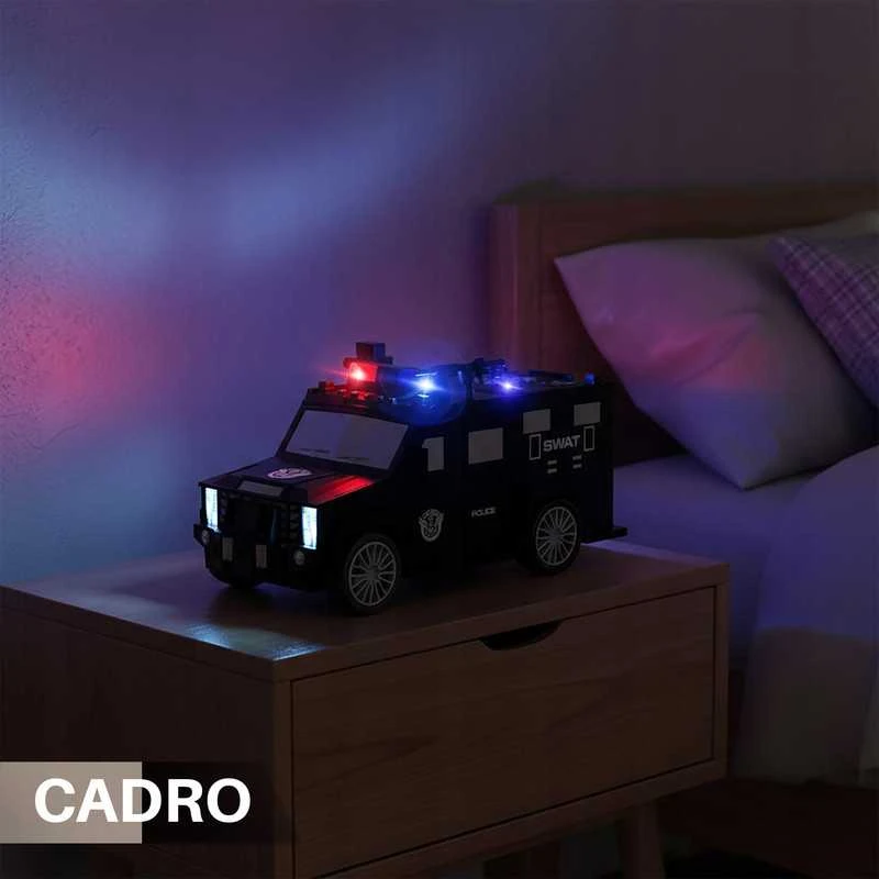 Vaikiška taupyklė–seifas policijos automobilio formos su kodu