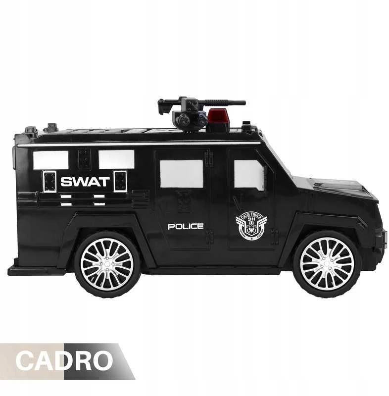 Vaikiška taupyklė–seifas policijos automobilio formos su kodu