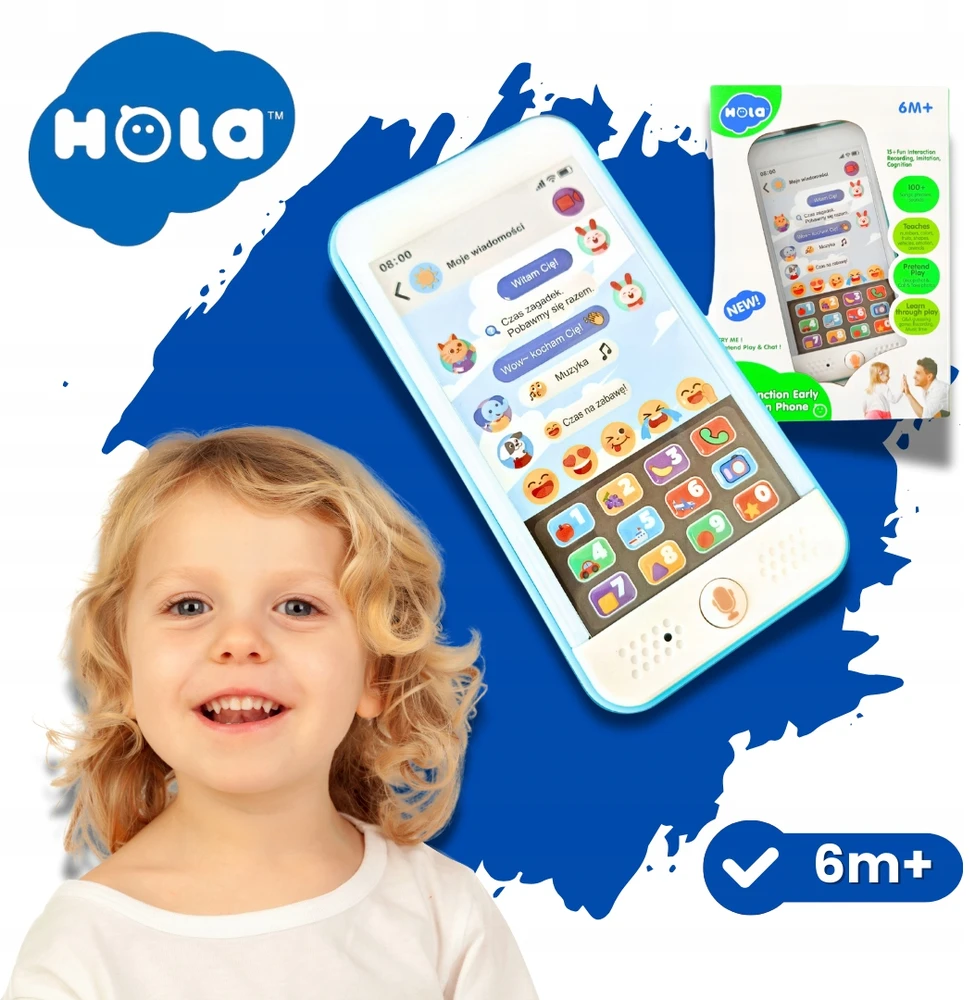 Vaikiškas edukacinis telefonas Hola